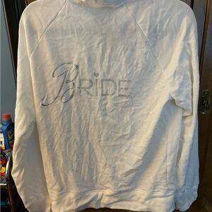 Victoria’s Secret Bride Velour zip up hoodie sz L